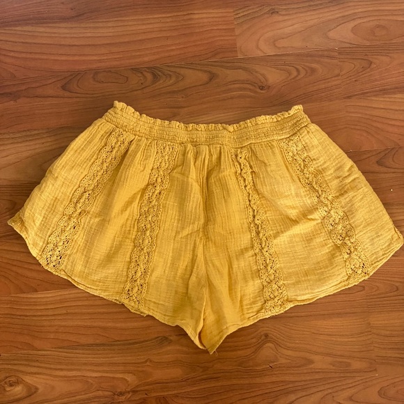 Mustard Bohemian Shorts - Picture 2 of 7